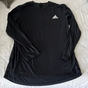 Mens Adidas Long Sleeve Shirt Aeroready Black Size Large